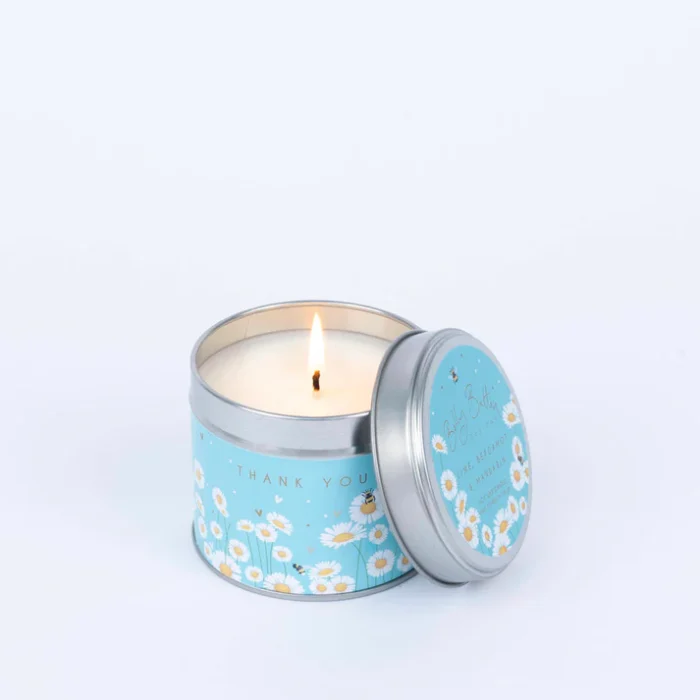 Soy wax scented tinned candle