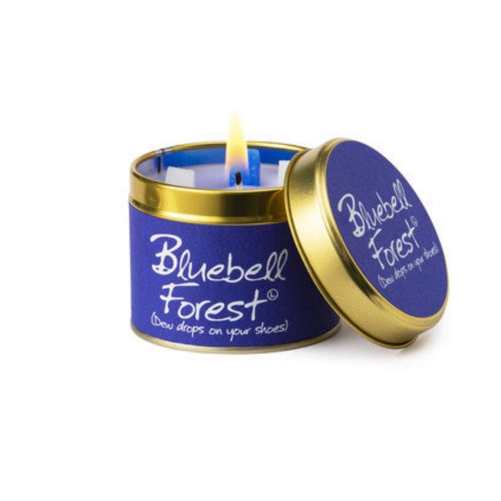 Lily Flame Bluebell Forest Scented Candle Tin.