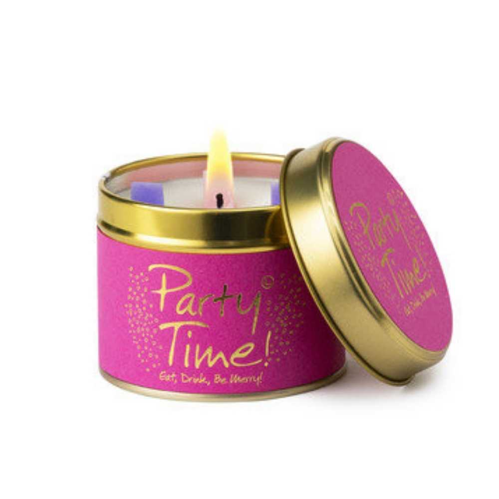 Lily Flame Party Scented Candle Tin.