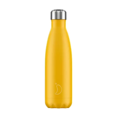 Chilly Bottle 500ml. Matte Burnt yellow
