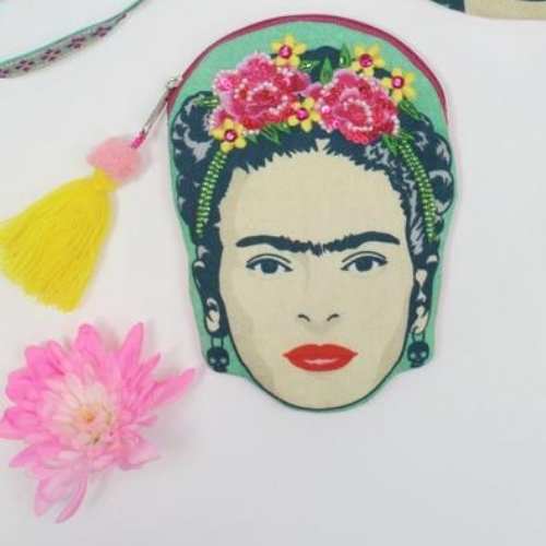 Frida Kahlo Embroidered Coin Purse