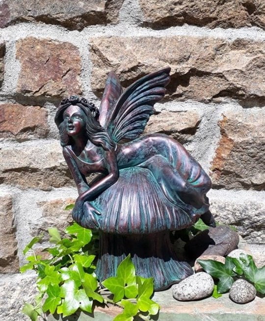 101575096_920263081772365_5735942687962431488_n Fairy on a toadstool bronze garden decoration
