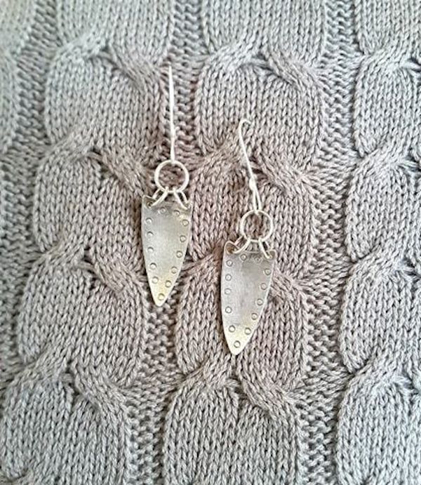 Nikki Stringer Handmade silver earrings