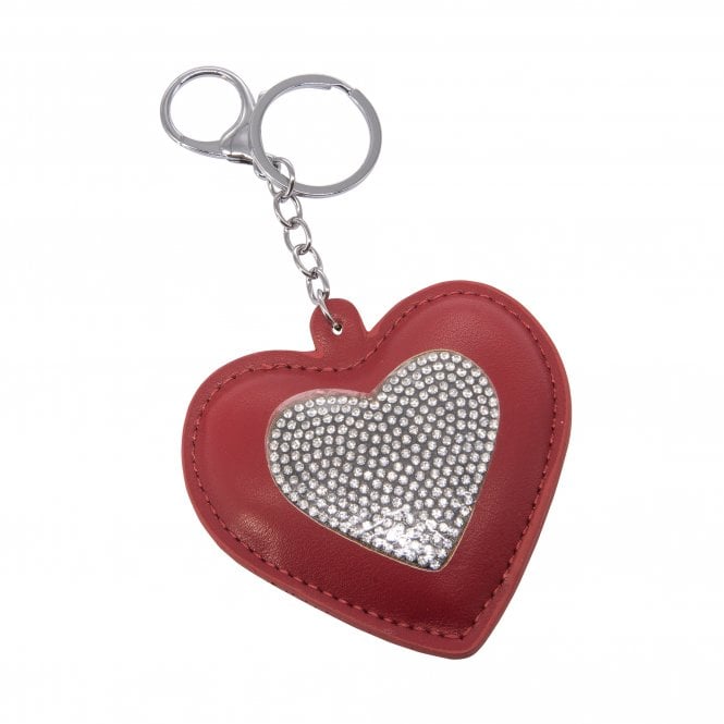 Red Heart Sparkly Keyring