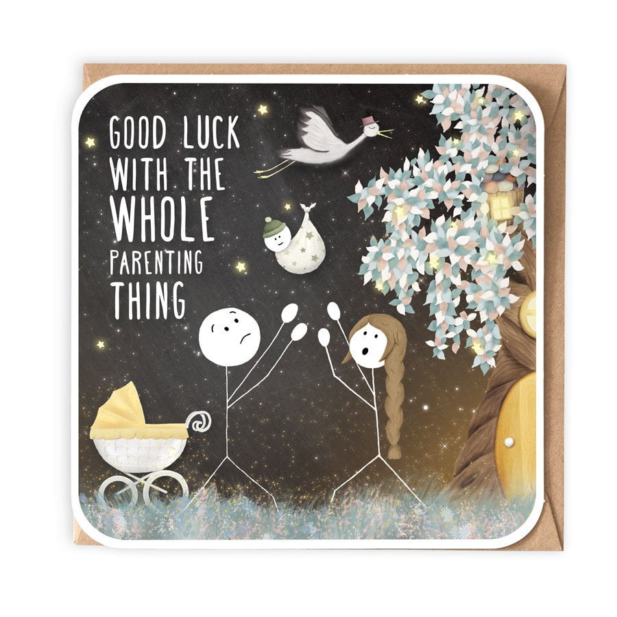 Good Luck With The Whole Parenting Thing Card