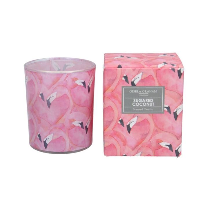 Gisela Graham Boxed Scented candle boxed sugared coconut
