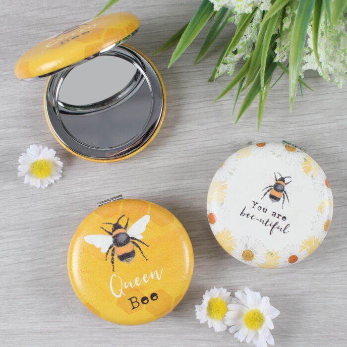 compact mirror bees