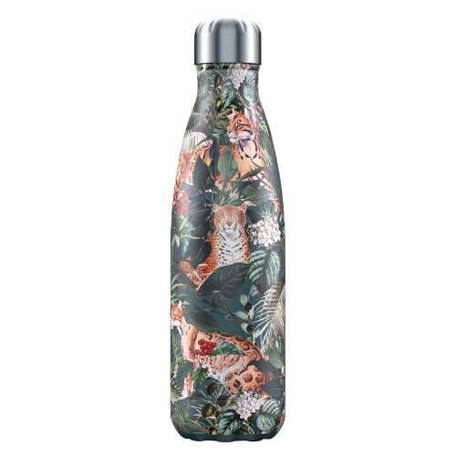 Chilly Bottle 500ml Tropical Leopard