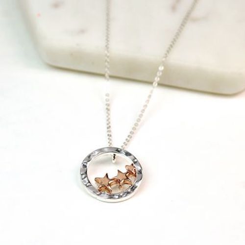 siver plated star necklace