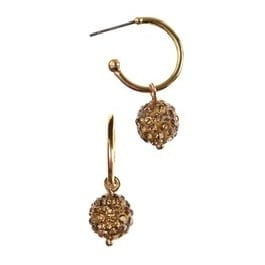 earring hoop gold sparkly