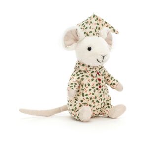 Jellycat Christmas Mouse In Pajamas