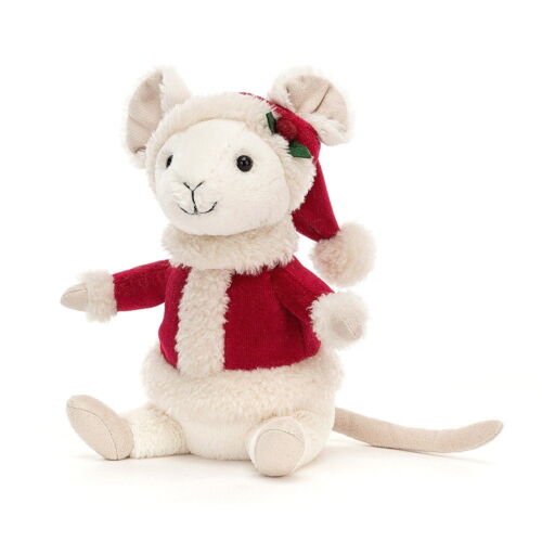 Jellycat Merry Mouse In Santa Outfit