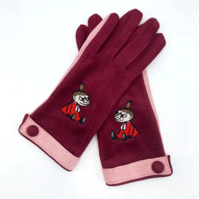Moomin Gloves Little My - Burgundy