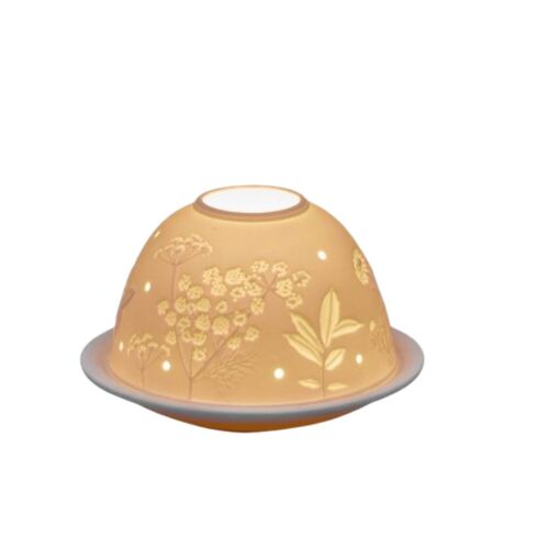 Porcelain tea light holder. Spring