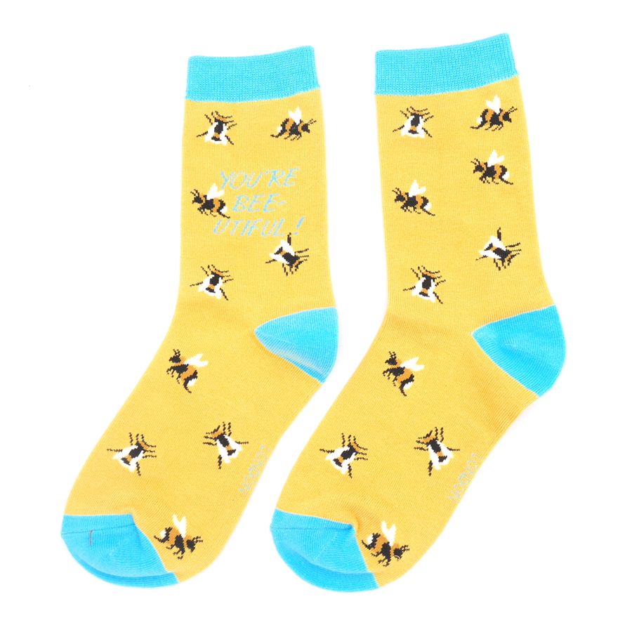 Miss Sparrow Ladies Bamboo Socks. Bee-utiful.