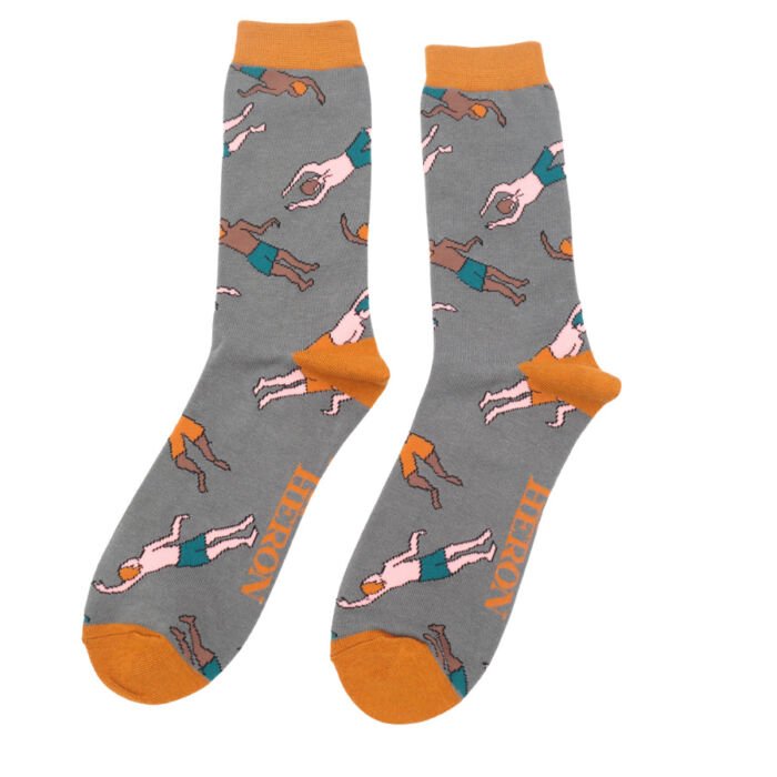 Mr Heron Men's Bamboo Socks. Swimmers