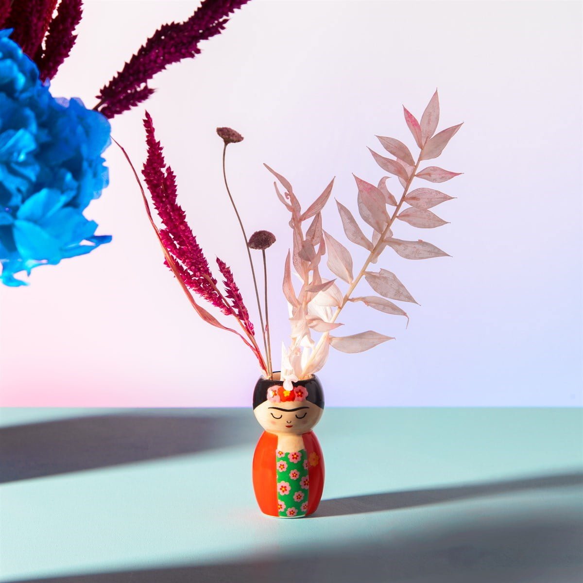 Frida Kahlo small mini vase