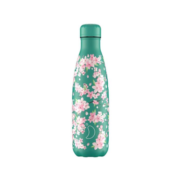Chilly Bottle 500ml Floral Cherry Blossom.
