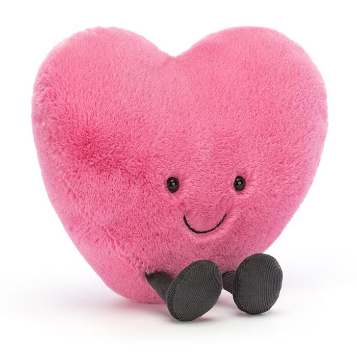 Jellycat Amusable Pink heart. Large