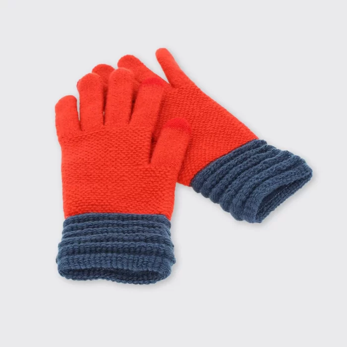 Millie Gloves - Orange/ Blue
