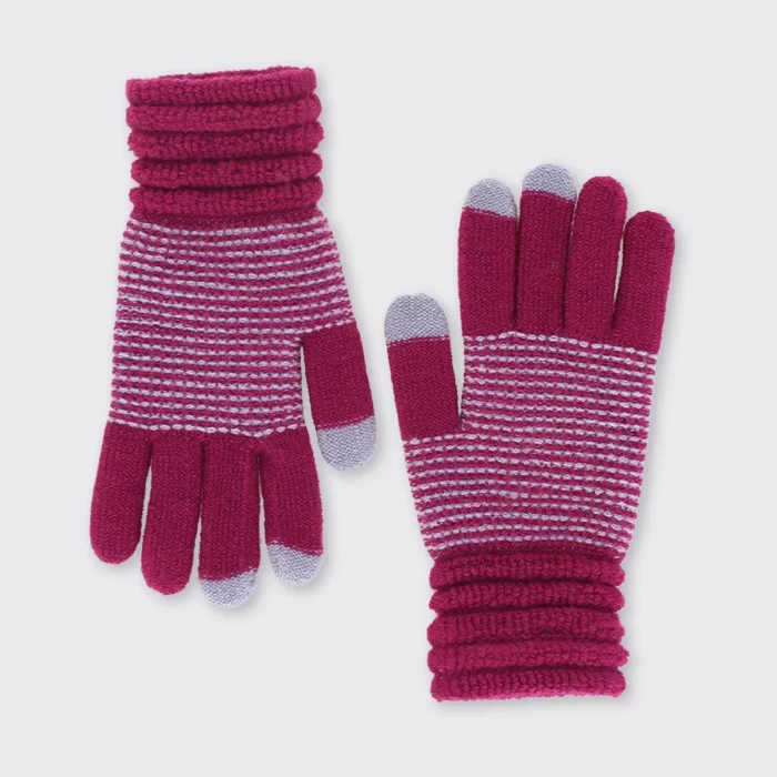 Millie Gloves - Purple/ Grey