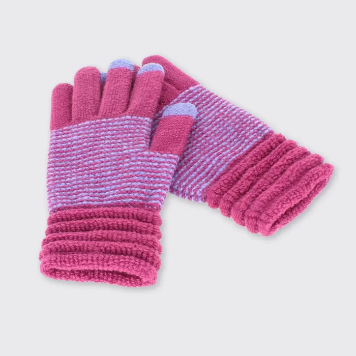 Millie Gloves - Raspberry/ Lilac