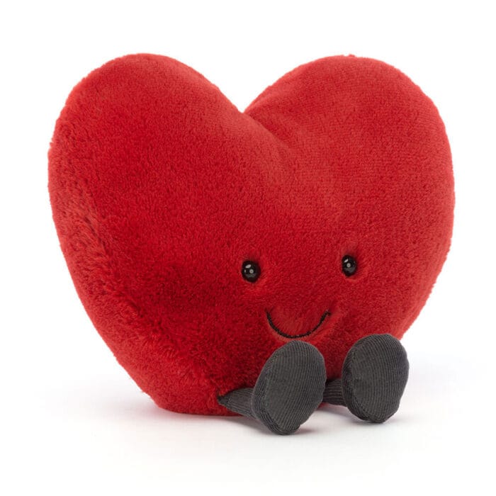 Jellycat Amusable Red heart. Medium