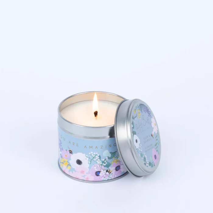 Soy wax scented tinned candle