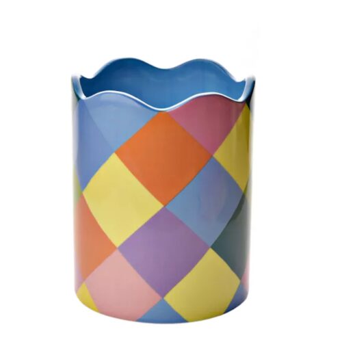 Multi coloured vase