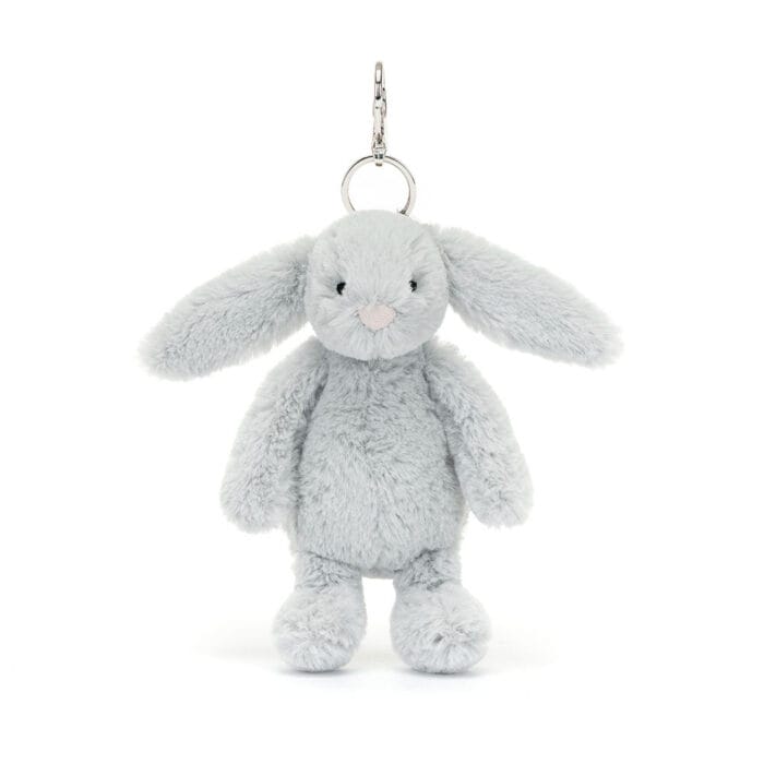 Jellycat Silver Bunny Bag Charm