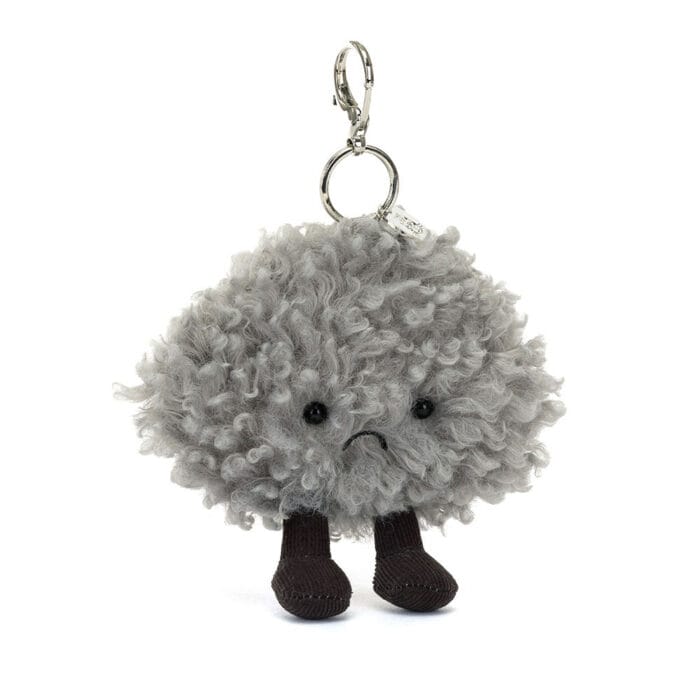 Jellycat Storm cloud bag charm