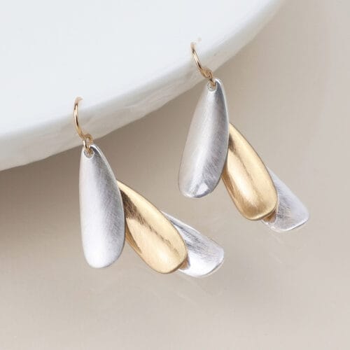 Triple layer earrings