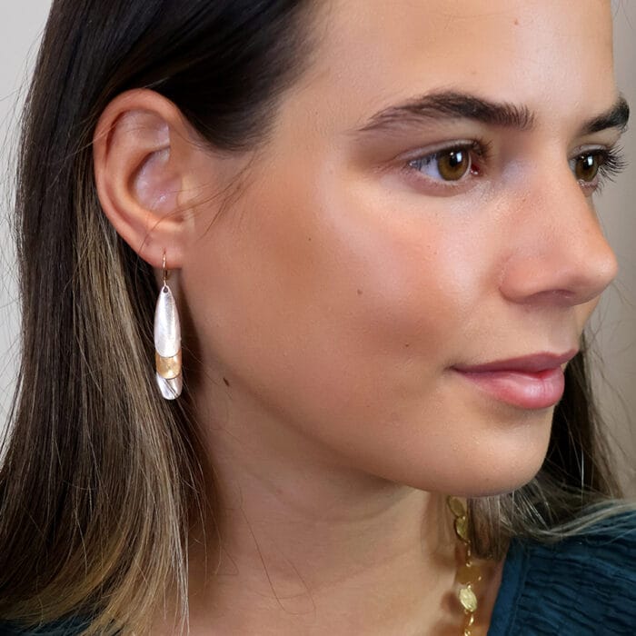 Triple layer earrings